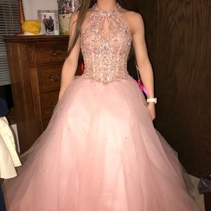 Blush Ballgown Prom Dress